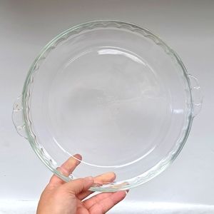 Vintage deep dish clear PYREX # 229  9.5"